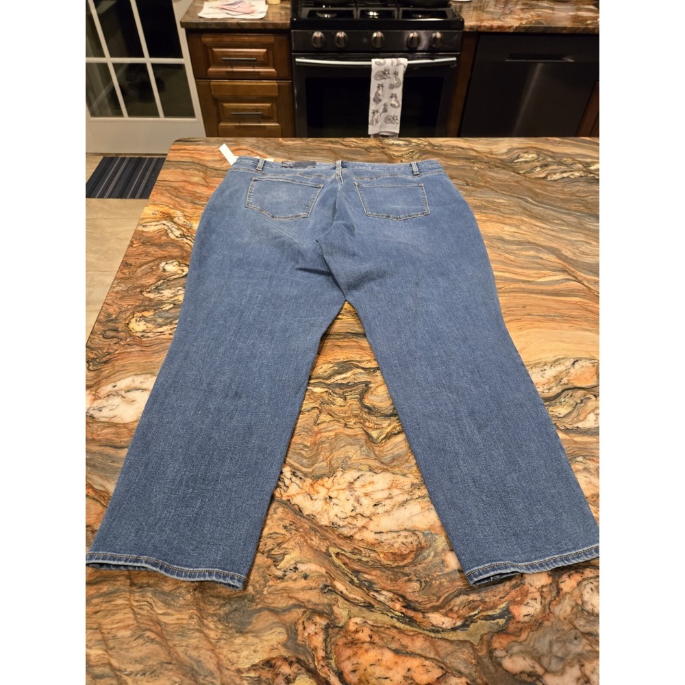 NEW Talbots Flawless Slim Ankle Length size 20w Blue Jeans Pants Denim Slimming - Picture 9 of 14